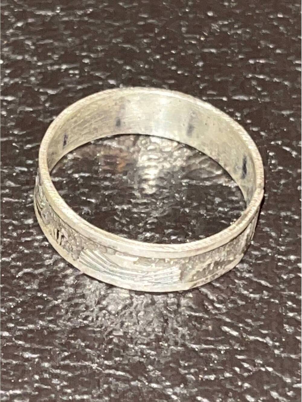 Navajo handmade storyteller sterling silver ring size 11